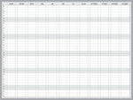 Whiteboard med evighedskalender flere størrelser