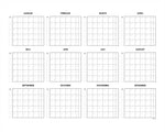 Whiteboard med evighedskalender og uge overblik