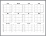 Whiteboard med evighedskalender og uge overblik