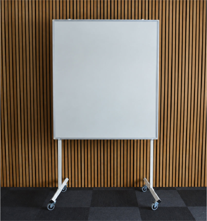Mobilt stativ med whiteboard - BxH 100x120 cm