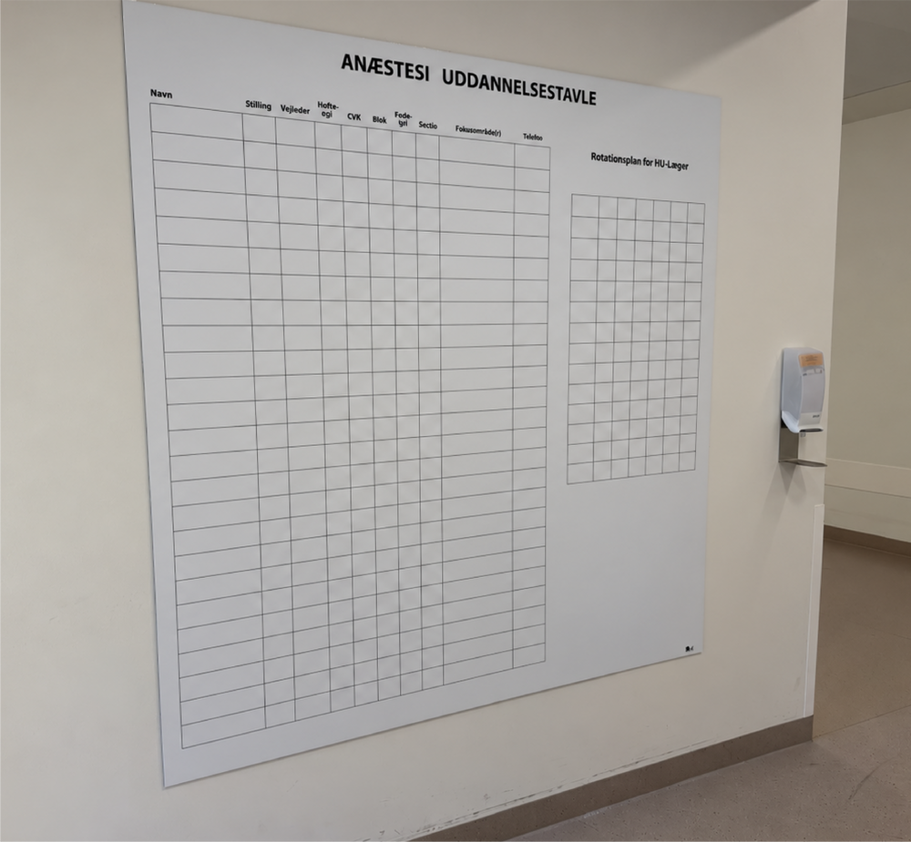 Store whiteboards med print