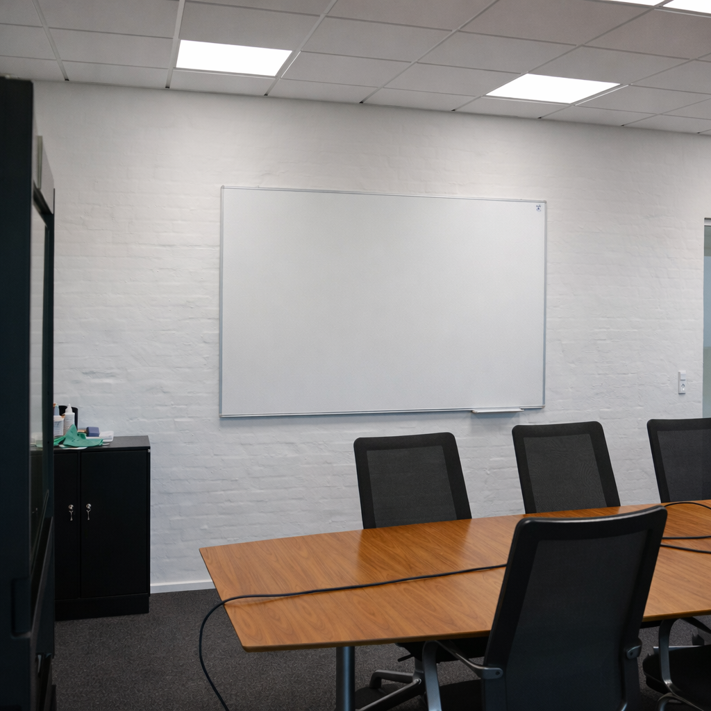 Whiteboard med aluramme og keramisk overflade - op til 500 cm