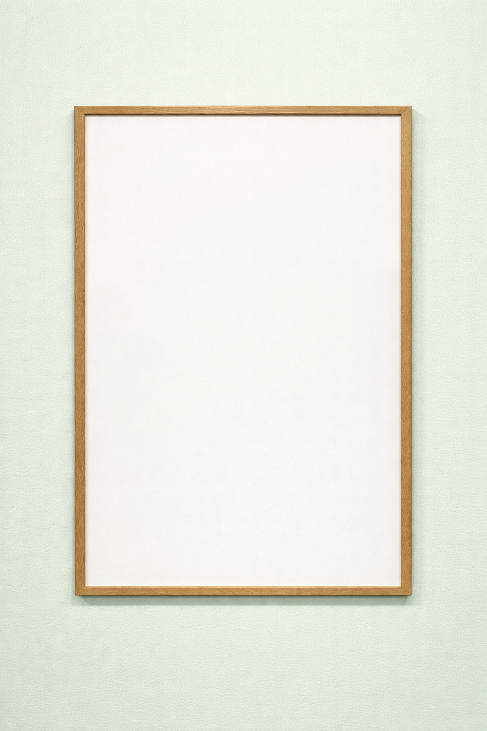 Whiteboard med egetræs ramme