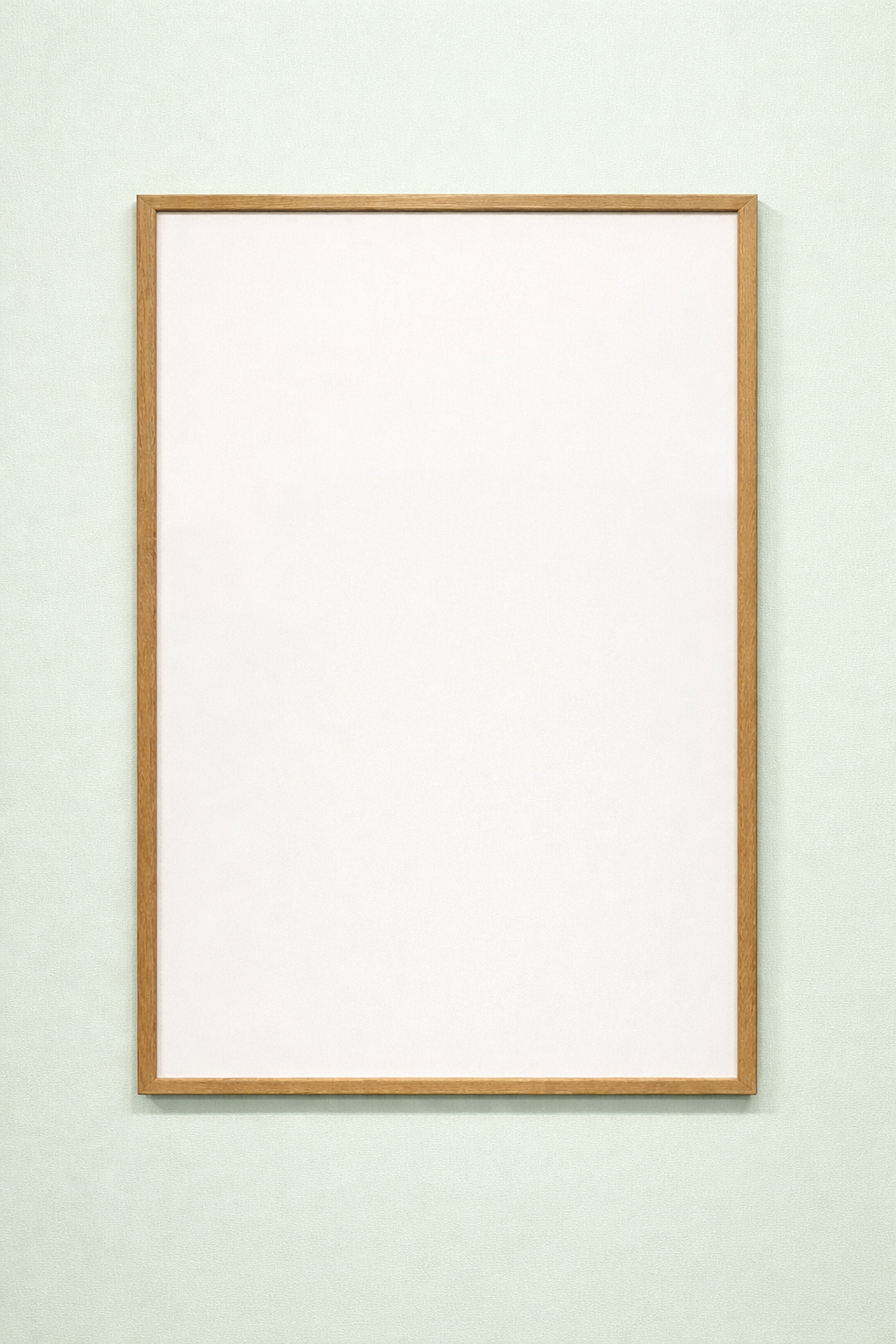 Whiteboard med egetræs ramme