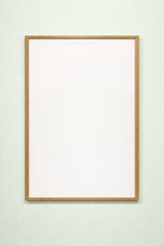Whiteboard med egetræs ramme