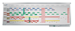 Whiteboard planlægningstavle 53 uger x 5 dage