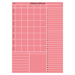 Whiteboard tavle med familieplan - mange farver